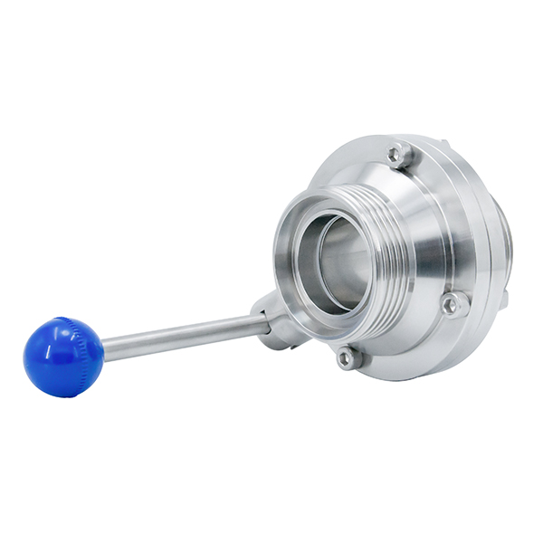 Válvula de bola tipo mariposa de acero inoxidable ISO9001 Industrial 1/4 '~ 4 ' para farmacia y bebidas de cerveza
